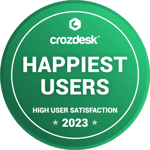 Crozdesk Happiest Users Badge